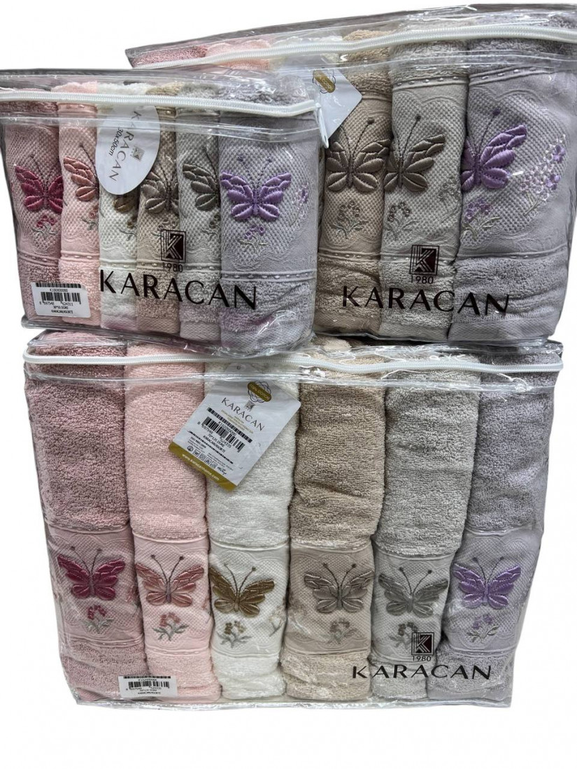 Karacan Dore — Набор махровых полотенец Premium 18 предметов 100% хлопок
